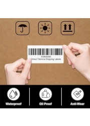 2" X 1&rdquo; Direct Thermal Labels, Label Stickers, Barcode Sticker, Barcode Labels, White Thermal Printer Labels, Compatible with Rollo &amp; Zebra Desktop Printers,1000 Labels/Roll (1 Roll = 1000 Labels)