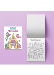 Hinkler Jr Kaleidoscope Colouring Kit &ndash; Mermaids Edition includes a 64-page colouring book with 5 pastel markers and 50 fun stickers, Magical Colouring Fun for Kids, Perfect Gift for Creative Play