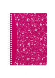 Oxford Spiral Wired Notebook Floral Assorted 148x210mm 120 Pages