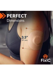 Fixi Adhesive Patches 25 Pack 3 12 Good for Libre 1 2 3 G7 Guardian Waterproof Adhesive Patches Libre Adhesive Covers PreCut The Best Fixation for Your Sensor Tan