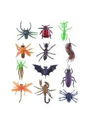 Power Joy Animal Worldz Insect Forest Animal Figure Toy 4inch 6 PCS