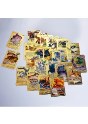 55 PCS TCG Deck Box Gold Foil Card Assorted Pokemon Cards