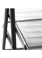 Lavish Desk Deposit Tray 2 Layer, A4 Letter Paper Document Wire Mesh Storage Organizer, Black