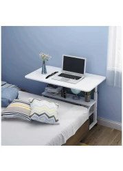 Hospital Table Over Bed with Storage Height Width Adjustable Laptop Cart Mobile Computer Desk Sofa Table Stand Tray for Home Dormitory Office