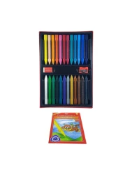 Faber Castell Grip Erasable Crayons Multicolour 24 PCS