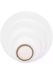 Generic 30cm Stretched Canvas Wood Frame Cotton Panels Round For Painting Media Oil Acrylic Paint Drawing Board Student Hobby Painters Beginner Gift White