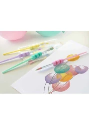 Faber-Castell Soft Touch Grip Paint Brushes Multicolour 4 PCS