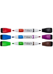 Faber-Castell Magnetic Whiteboard with Markers Multicolour 4 PCS