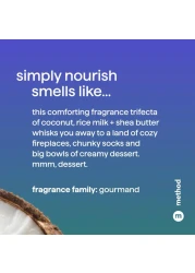 MethodMoisturizing Shampoo Simply Nourish with Shea Butter Coconut and Rice Milk Scent Notes Paraben and Sulfate Free 14 oz Pack of 1