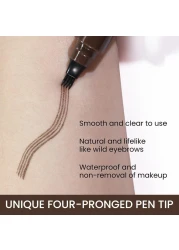 BINGBRUSH Eyebrow Pencil Micro 4 Point Ink Pen by Brow Stylist - Eye Makeup Lift &amp; Snatch Eyebrow Pen Kits Long-Lasting Waterproof Natural Eyebrow Hair (1Pc 02# Dark brown)