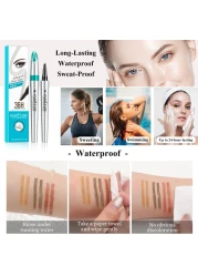 Microblading Eyebrow Pen Eyebrow Pencil with 4Prong MicroForkTip Applicator Liquid Waterproof Eyebrow Pencil for Women Creates Natural Looking Brows Effortlessly Dark Brown