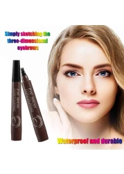 Liquid Eyebrow Pen Waterproof Microblading Eyebrow Pencil with a MicroFork Tip Applicator Creates Natural Looking Brows Effortlessly