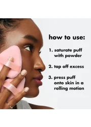 elfHalo Glow Powder Puff Soft Reusable Powder Puff For Applying Loose Or Pressed Powders Easily Conforms To The Face Vegan Crueltyfree