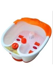 جهاز سبا للقدمين كهربائي مع تدليك، مياه دافئة، بكرات مساج، اهتزاز، فقاعات، وتحكم في درجة الحرارة