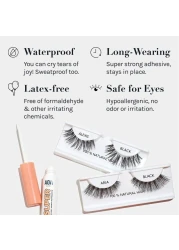AOA Studio Eyelash Lash Glue Enhancers 4pcs Strip Lash Adhesive Strong Hold Water Proof Formula No Irritation Latex Free Long Lasing Quick Dry Eyelash adhesive 017oz Each 4 Pack Clear