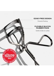 ShiseidoEyelash Curler Crimps Curls Lashes for Perfect EyeFraming Fringe Gentle Safe Includes Replacement Pad
