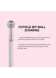 Kiara Sky Cuticle Bit and Bundle Diamond Cuticle Drill Bits Long Lasting Nail Drill Bits Professional Cleaner Tool for Under Nails Cuticle Bit Bundle