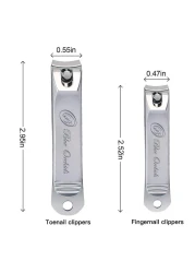 Nail Clippers fingernail and toenail Clipper for Men and Women Mens Nail Cutter Trimmer for Toe Nail and Finger Nail with Nail File and Slant Tweezers