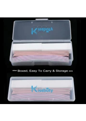 Kissbuty 12PCSBox Mixed Nail File Manicure Pedicure 2pcs White Buffer Block5pcs Emery Board Black5pcs Emery Board White Nail Files