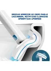 Disposable Toilet Bowl Brush Refills 30 pcs, Bathroom Scrubber Wand Replacement Cleaner Pads for Sink Bathtub Wash Basin &amp; Toilet Bowl.