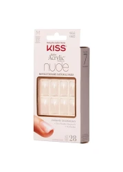 Kiss Salon Acrylic Nude Nails KNA03 Pink 28 PCS