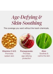 Mineral Fusion Pressed Powder Foundation Warm 3 MedTan Skin wYellowish Undertones Age Defying Foundation Makeup with Matte Finish Talc Free Face Powder Hypoallergenic CrueltyFree 032 Oz