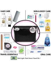 Convenience Kits International Womens Premium 20Piece Kit with Travel Size TSA Compliant Essentials in Stylish Cosmetic Bag