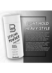 L3 Level 3 Travel Styling Powder Small 018 oz for Travel Natural Look Mens Powder Sample Styling Powder