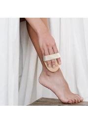 Nevlers Natural Boar Bristle Dry Body Brush Set Detachable Dry Brushing Body Brush for Skin Massage Long Wooden Handle for Exfoliating Body Scrubber Shower Brush for Body Dry Brush Face Brush