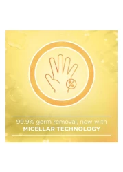 Johnson's Anti-Bacterial Micellar Lemon Hand Wash Yellow 300ml Pack of 2