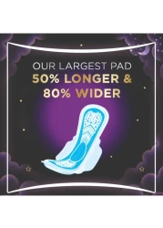 Always Dreamzz Pad Clean And Dry Maxi Thick Heavy Night Long Sanitary Pads With Wings White 20 Pads