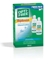 OptiFree Replenish MultiPurpose Disinfecting Solution with Lens Case Twin Pack 10Fluid Ounces Each 2 CountPack of 1