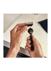 Gillette Mach 3 Turbo Men's Razor Blade Refills Blue 12 PCS