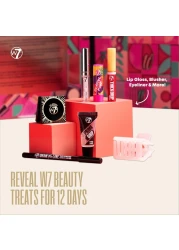 W7 12 Days of Beautiful Holiday Advent Calendar 202412 Individually Boxed Makeup Cosmetic Surprises Cruelty Free Christmas Stocking Filler