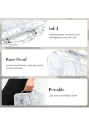 Makeup Kit for WomenAll in One Makeup Gift Set for Girls in Cosmetic Train Case White With MirrorFull Cosmetic Kit Includes Eyeshadow PaletteLipglossBlushesPencilBrush Applicators