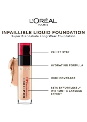 L'Oreal Paris Infallible 24H Fresh Wear Liquid Foundation 140 Golden Beige 30ml