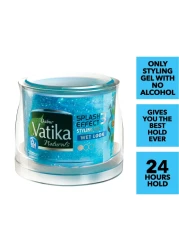 Dabur Vatika Naturals Wet Look Splash Effect Styling Hair Gel Blue 250ml