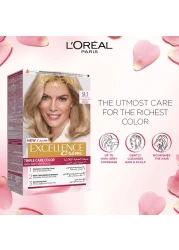L'Oreal Paris Excellence Cream Triple Care Permanent Hair Colour 9.1 Very Light Ash Blonde