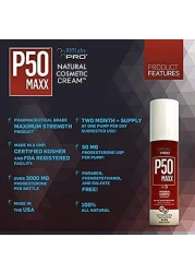 BIOLABS PRO All Natural P50 Maxx Cream 50mg Progesterone per Dose Unscented3oz