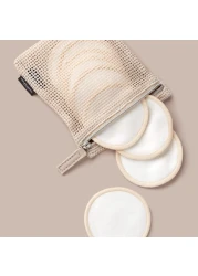 Paulas Choice Reusable Makeup Remover Pads EcoFriendly Cotton Bamboo Rounds for Toner Exfoliants Includes Washable Bag for Laundry Storage 10 Count