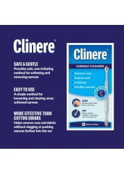 Clinere Ear Cleaners 10 Count Earwax Remover Tool Safely and Gently Cleaning Ear Canal at Home Ear Wax Cleaner Tool Itch Relief Ear Wax Buildup Works Instantly Exfolimates Earwax Cleaners