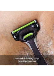 Dorco Pace 6 Pro Six Blade Razor System with Trimmer 12 Pack Refill No Handle