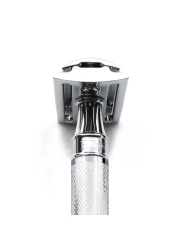 Edwin JaggerDES89KN Short Handled Classic Double Edge Manual EcoFriendly and Reusable Safety Razor for Men and Women for Shaving Cream or Soap Fits All DE Razor Blades Knurled