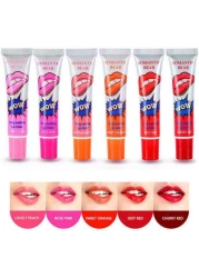 Romantic bear 6-Piece Peel-Off Lip Gloss Mask Tint Pack - (Multicolour)