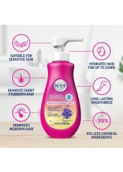 VEET Sensitive Skin Hair Removal Cream For Women Painless Bikini Hair Removal Gel Dermatologically Tested Depilatory Cream For Bikini Line Legs Arms Underarms 135 FL OZ Pump Bottle with Tool