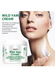 Wild Yam Cream ANNAS Wild Yam Cream Organic for Hormone Balance Womens Organic Wild Yam Root Cream Promoting Perimenopause Natural Recipe for Relieving Hot Flashes and Night Sweats
