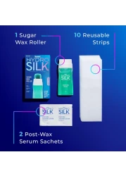 SchickHydro Silk Sugar Wax Roller for Body Pubic Hair Removal Roll On Wax Kit Soft Wax Hair Removal Wax Body Wax Kit Bikini Line Hair Removal