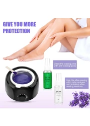 Waxing Kit Wax Warmer for Hair Removal Hard Wax Beans for Full Body Legs Face Eyebrows Bikini Brazilian Waxing for Women Men