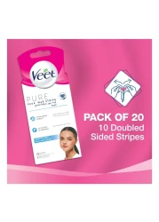 فيت بيور شرائح شمع الوجه 20 شريحة - أبيض