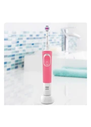 Oral-B Vitality 100 Pink Electric rechargeable toothbrush with UAE 3 pin plug